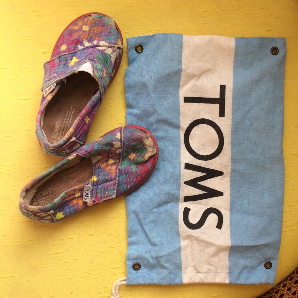 Multicolor purple TOM shoes